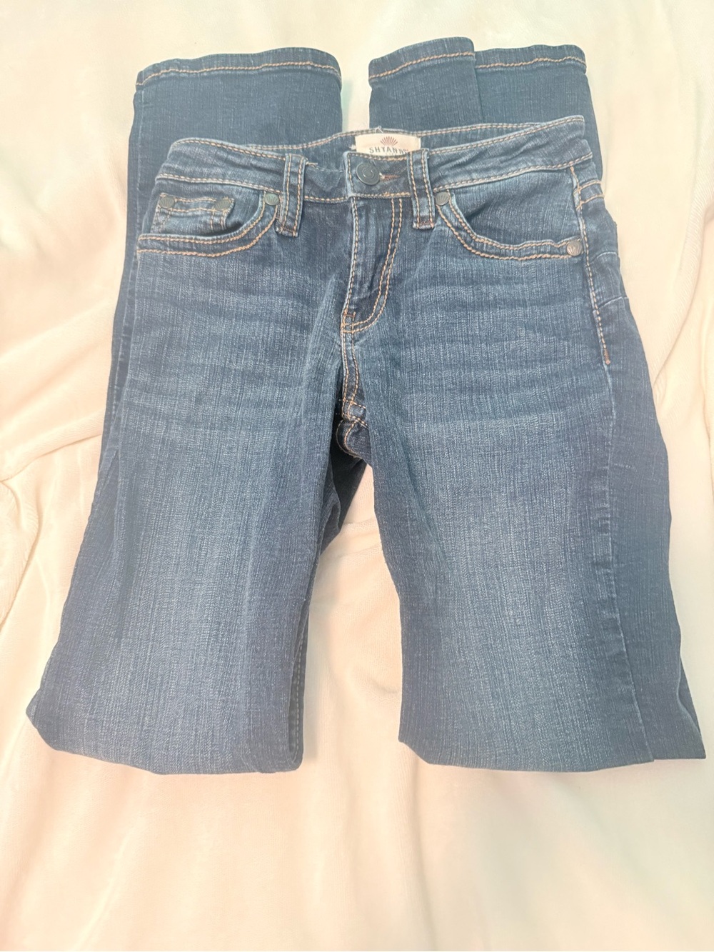 Shyanne medium-dark wash stretch denim jeans